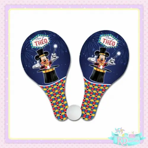 Raquete Ping Pong Circo do Mickey