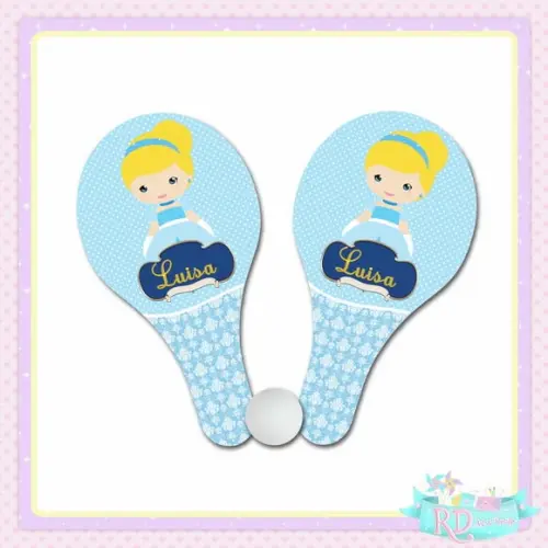 Raquete Ping Pong Cinderela Cute