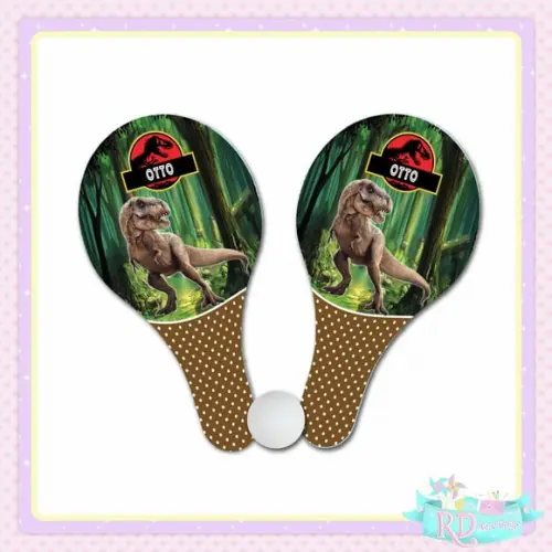 Raquete Ping Pong Dinossauro