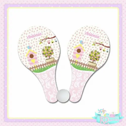 Raquete Ping Pong Jardim Encantado