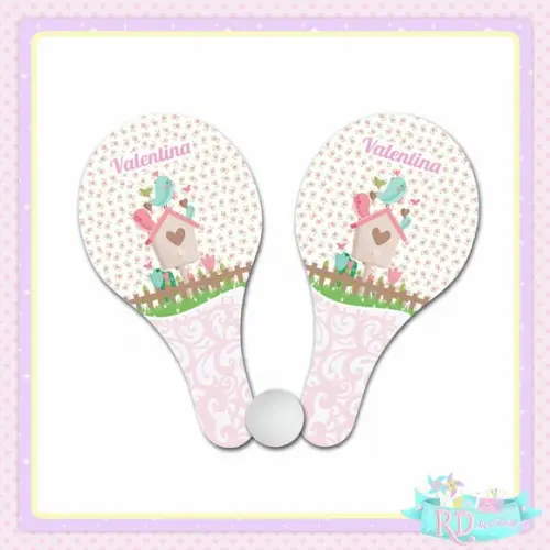 Raquete Ping Pong Jardim Encantado