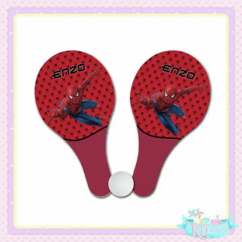 Raquete Ping Pong Homem Aranha