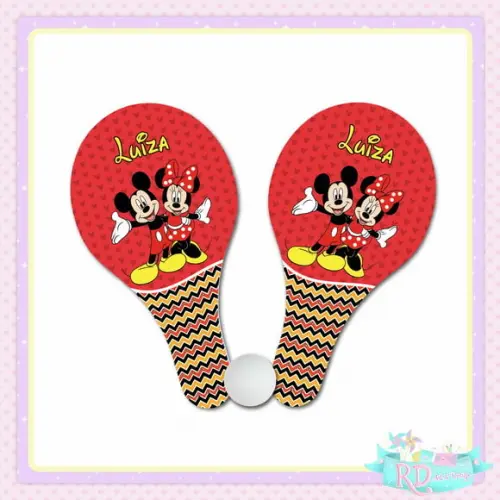 Raquete Ping Pong Mickey Minnie