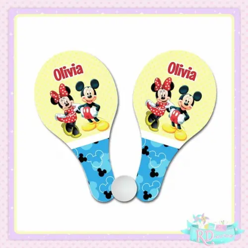 Raquete Ping Pong Mickey e Minnie