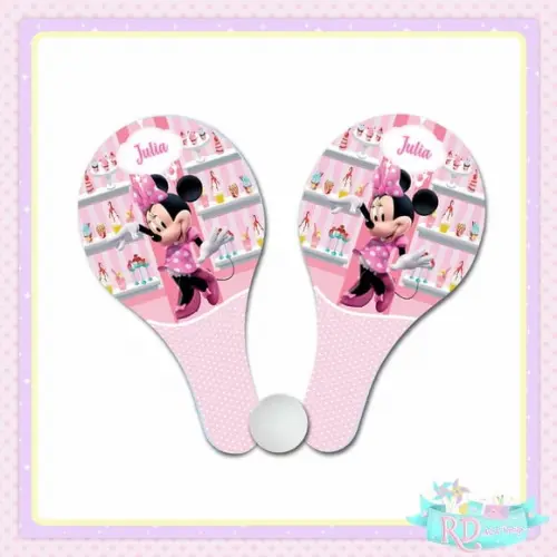 Raquete Ping Pong Minnie Confeitaria