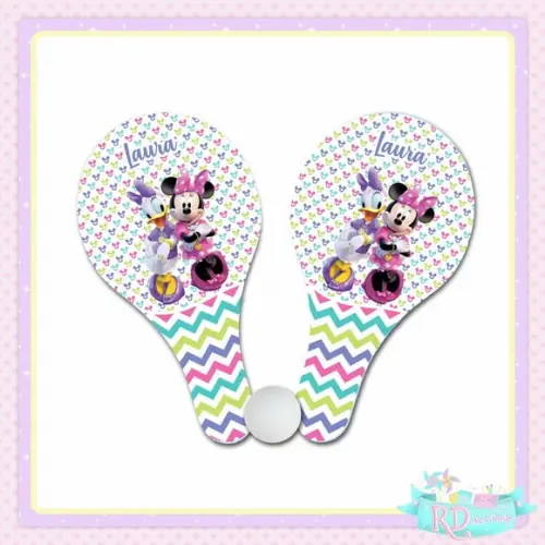 Raquete Ping Pong Minnie e Margarida