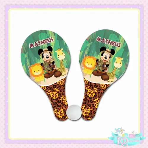 Raquete Ping Pong Mickey Safari