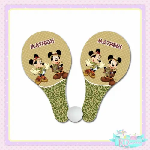 Raquete Ping Pong Mickey Safari