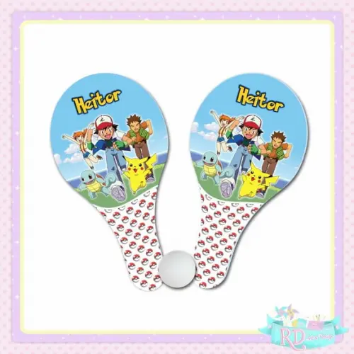 Raquete Ping Pong Pokemon