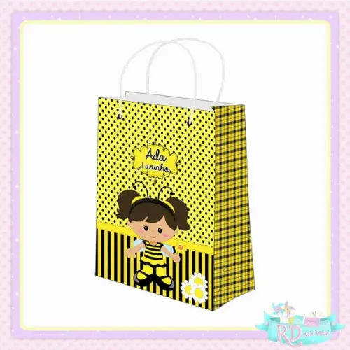 Sacolinha Personalizada Abelhinha