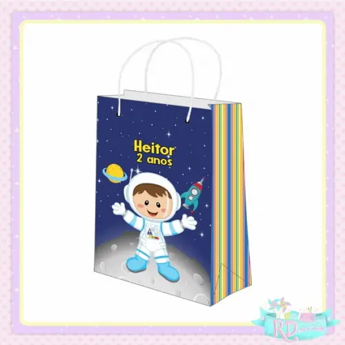 Sacolinha Personalizada Astronauta