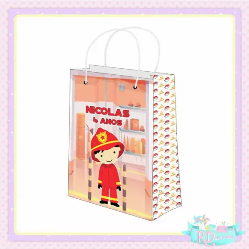 Sacolinha Personalizada Bombeiro
