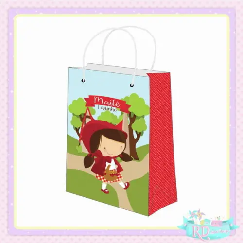 Sacolinha Personalizada Chapeuzinho Vermelho