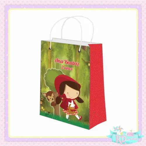 Sacolinha Personalizada Chapeuzinho Vermelho