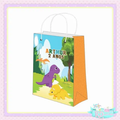 Sacolinha Personalizada Dinossauro