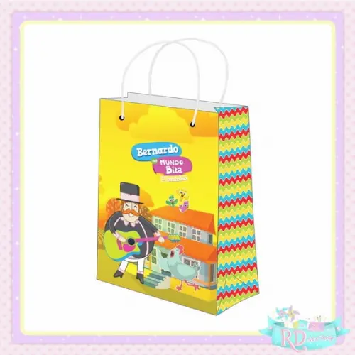 Sacolinha Personalizada Fazendinha do Bita