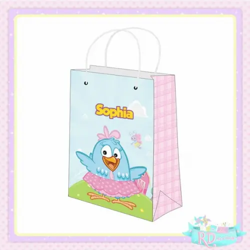 Sacolinha Personalizada Galinha Pintadinha