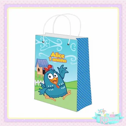 Sacolinha Personalizada Galinha Pintadinha