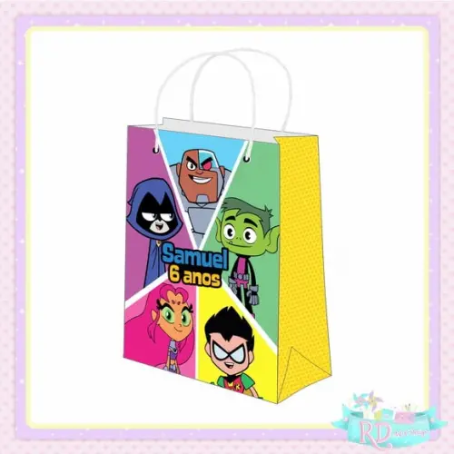 Sacolinha Personalizada Jovens Titans