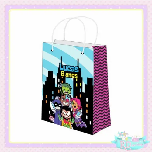 Sacolinha Personalizada Jovens Titans