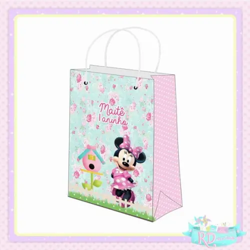 Sacolinha Personalizada Jardim da Minnie