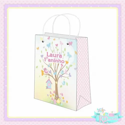 Sacolinha Personalizada Jardim Encantado