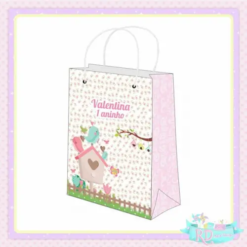 Sacolinha Personalizada Jardim Encantado