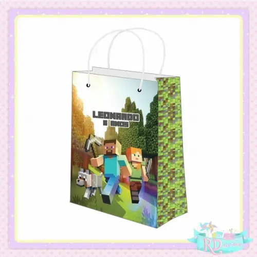 Sacolinha Personalizada Minecraft