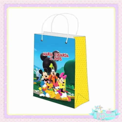 Sacolinha Personalizada Mickey Clubhouse