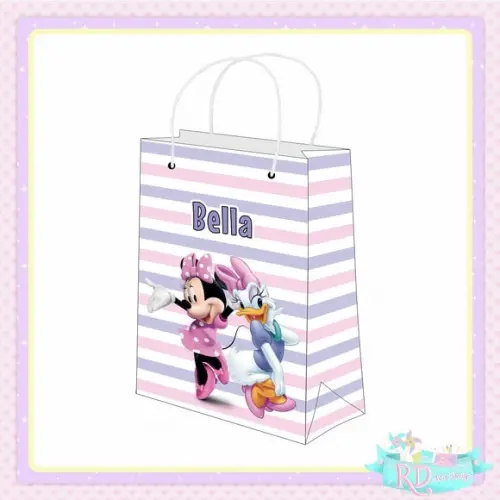 Sacolinha Personalizada Minnie e Margarida