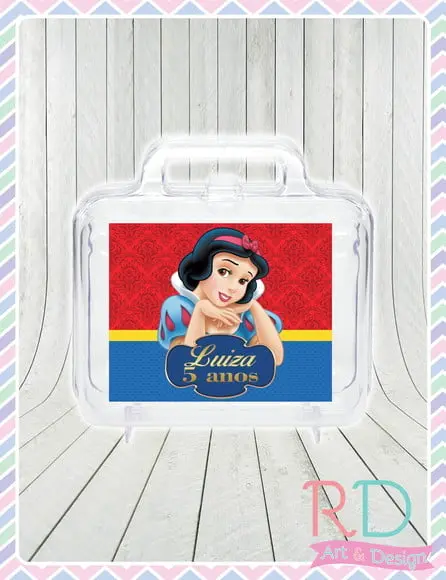 Maletinha Acrílica Branca de Neve