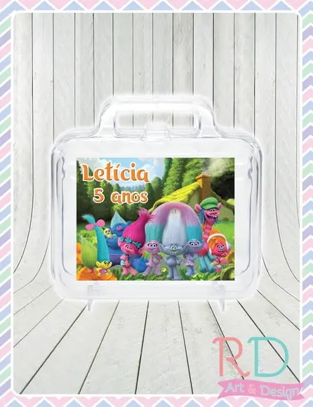 Maletinha Acrílica Trolls