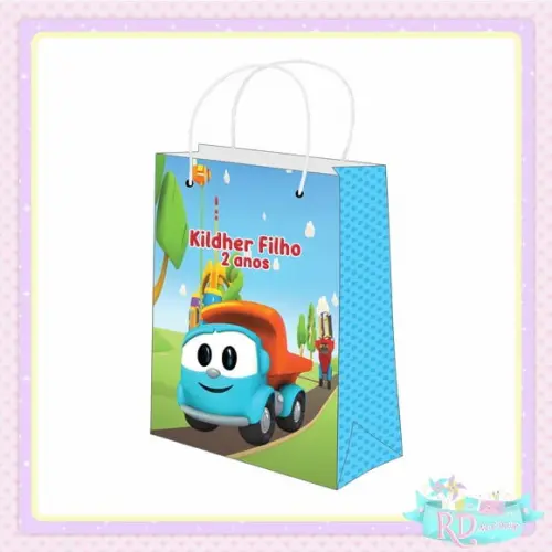 Sacolinha Personalizada Léo o Caminhão