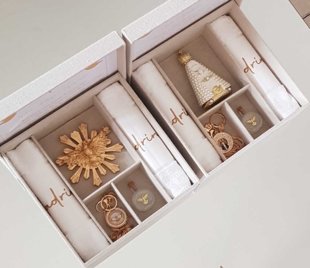Kit Caixas Convites Batismo/Consagração