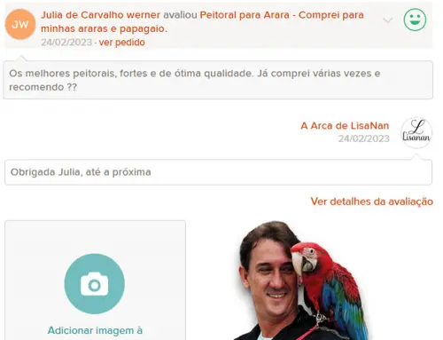 Coleira Peitoral Para Arara