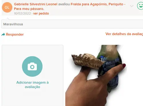 Fralda para Agapórnes