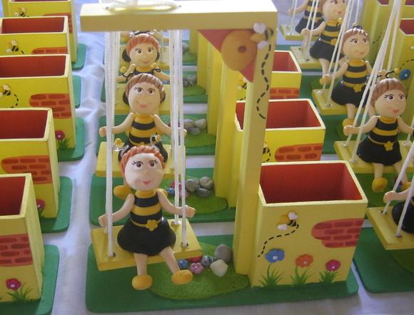 Balanço mdf Abelha Centro de Mesa porta lápis centro de mesa