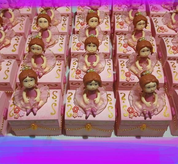 Baú mdf Bailarina lembrancinha