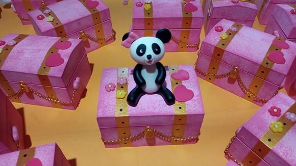 Baú  mdf Urso Panda