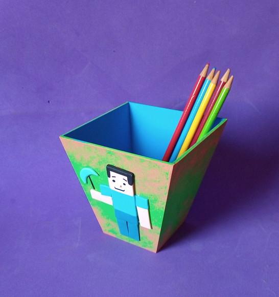 Cachepô Minecraft mdf