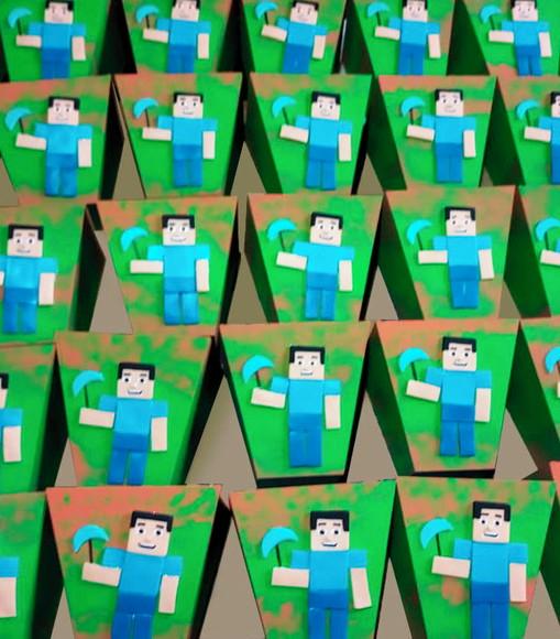 Cachepô Minecraft mdf
