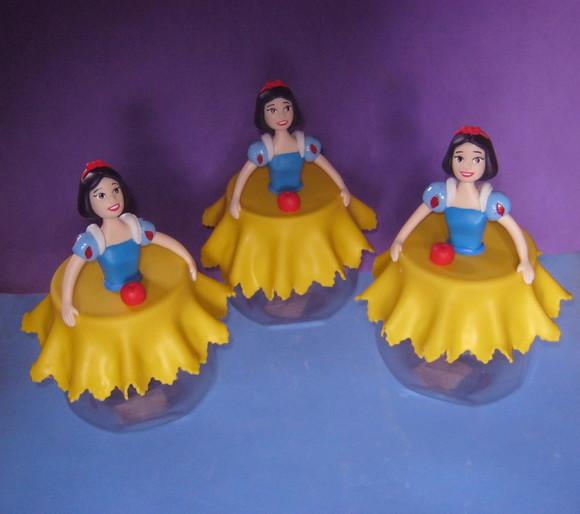 Branca de Neve Pote 17cm centro de Mesas