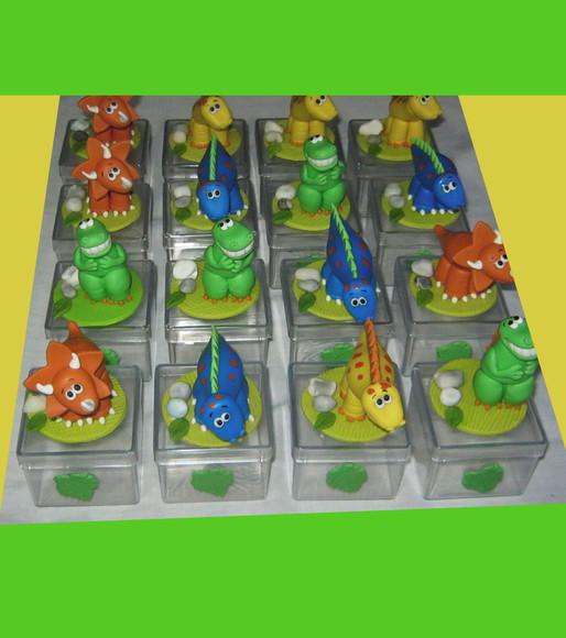 Caixa Acrílica com Dinossaurinhos