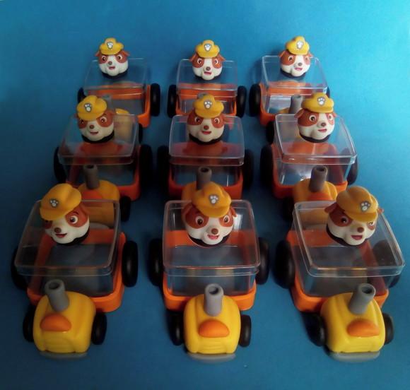Carrinho  caixa Patrulha Canina lembrancinha