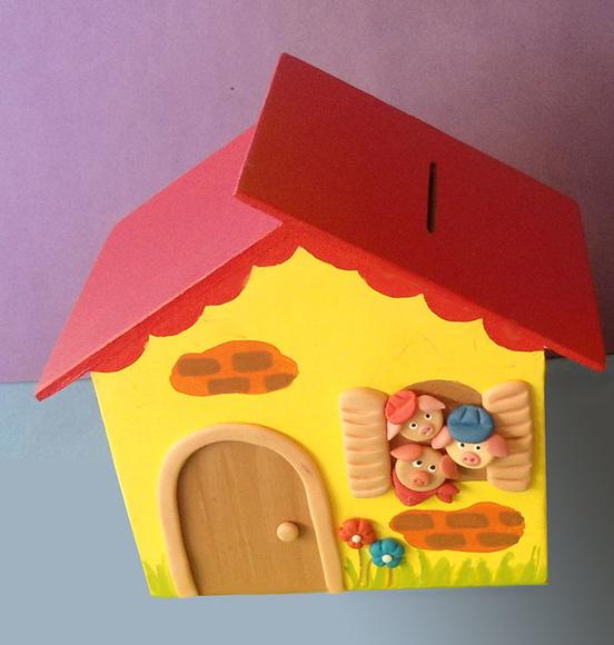 Casa Cofre 3 Porquinhos
