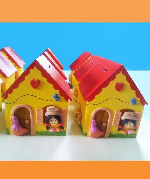 Casa cofre mdf fazendinha lembrancinha
