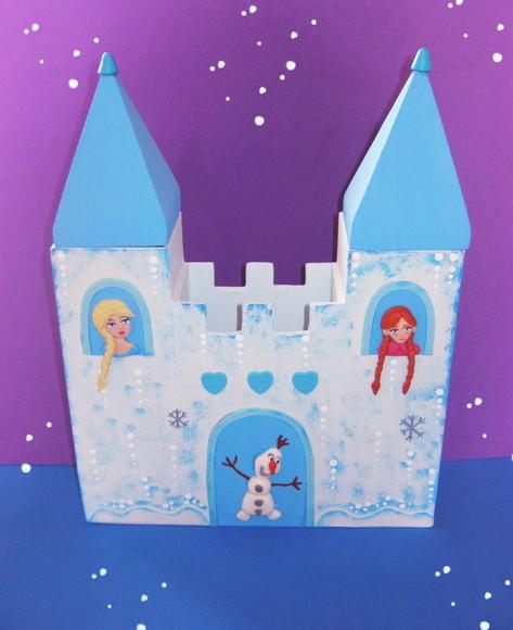 Castelo Frozen mdf Porta Lápis