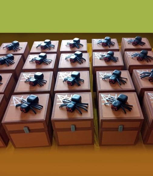 Centro de Mesa Caixa mdf Minecraft