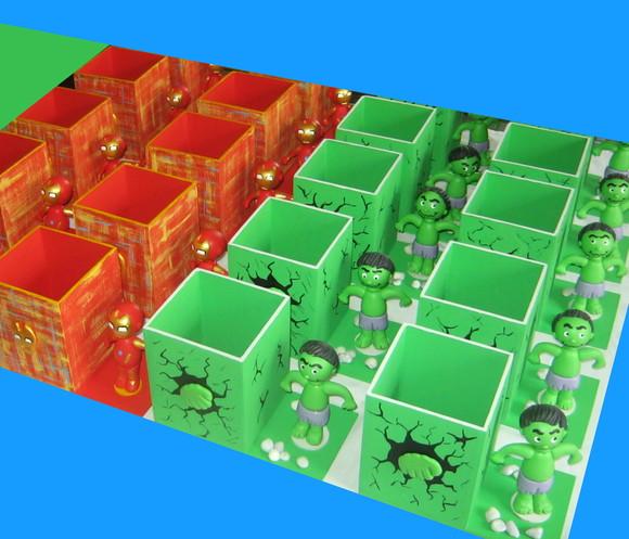 Hulk Porta lápis mdf Centro de Mesa e lembrancinha