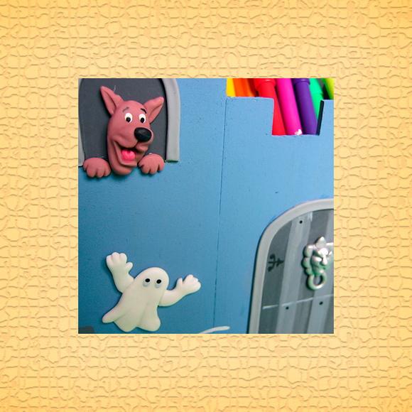 Centro de Mesa Scooby Doo Porta Lápis